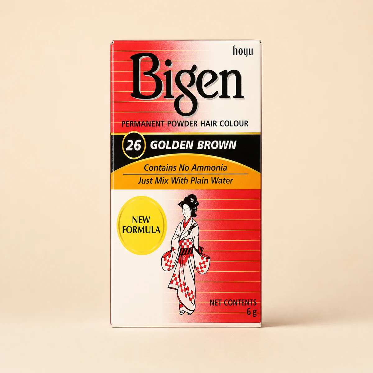 Bigen — Poudre Colorante Chatain Doré 26